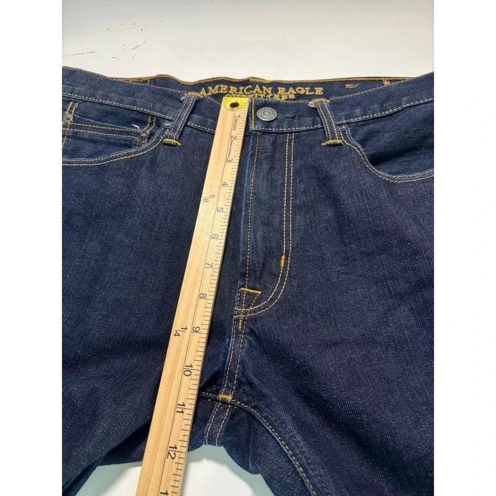 American Eagle Slim Jeans Mens 33x30 Dark Wash Stretch Denim Preppy Lumberjack